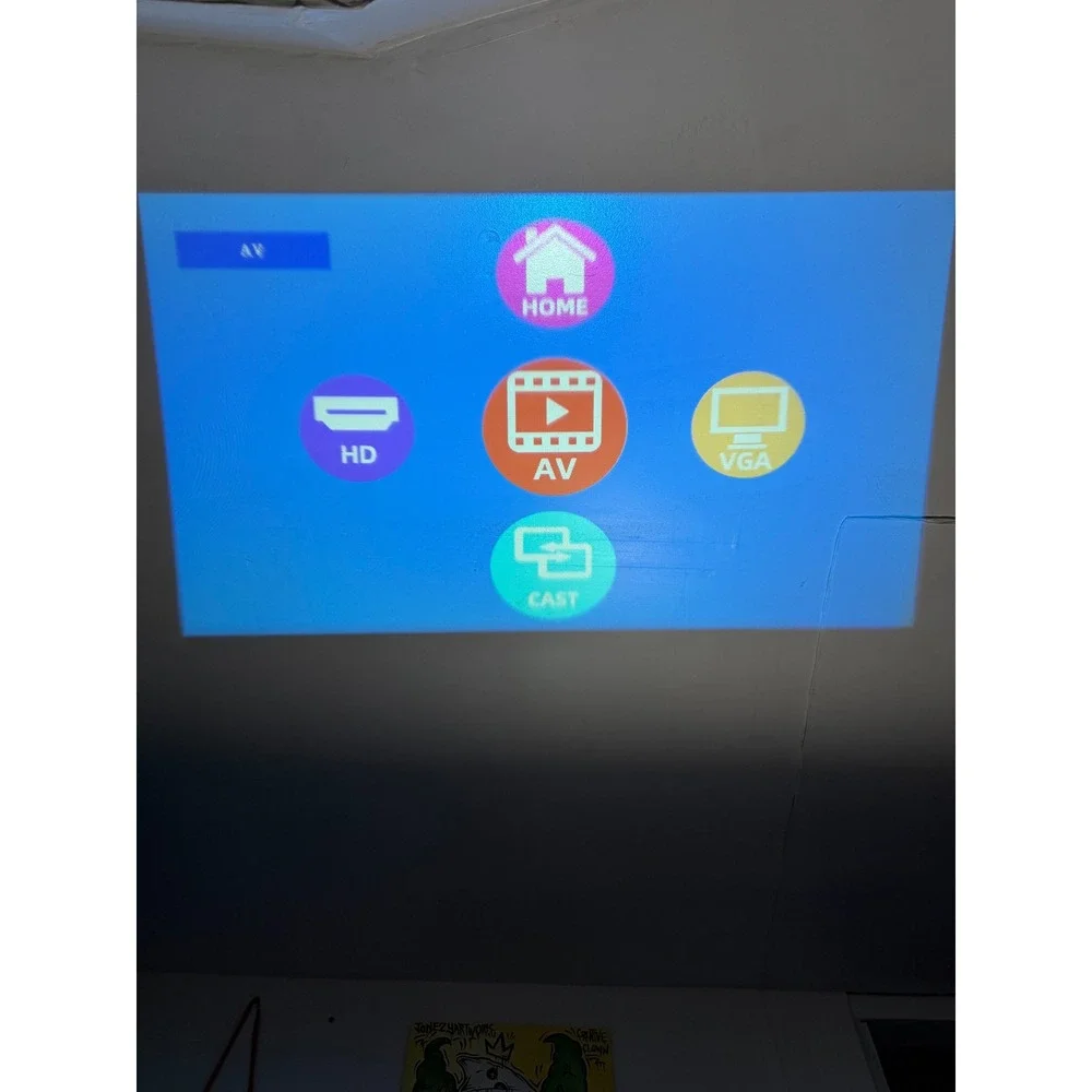 eLephas W13 LED Projector‎ Keystone Focus USB HDMI VGA AV Ports Black
